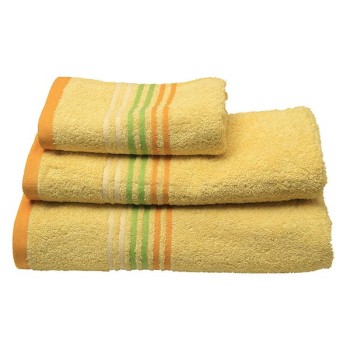 Πετσέτα πενιέ Stripes Yellow Προσώπου (50x100)