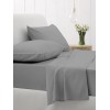Σετ Σεντόνια Cotton Feelings 107 Dark Grey Υπέρδιπλο (235x270)
