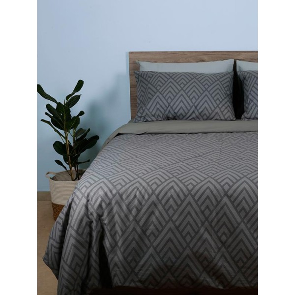 Σετ Σεντόνια Cotton Feelings 2036 Grey King Size (260x270)