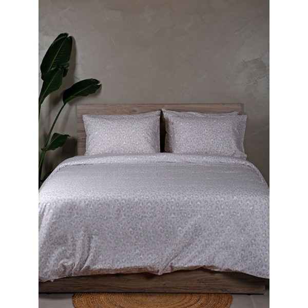 Σετ Σεντόνια Cotton Feelings 2044 Beige Υπέρδιπλο (235x270)