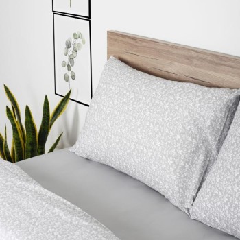 Σετ Σεντόνια Cotton Feelings 920 Grey Μονό με λάστιχο(105x205+30)