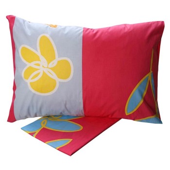 Σετ Σεντόνια Cotton Feelings εμπριμέ 129 Pink Μονό (160x260)