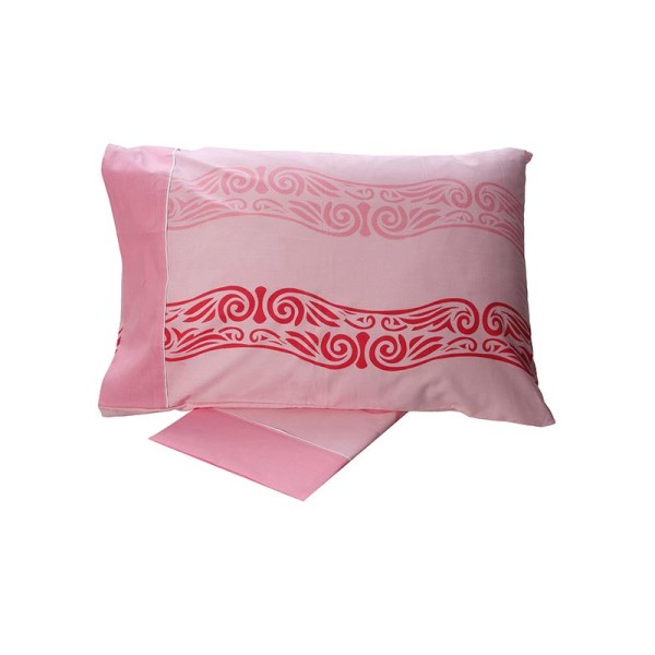 Σετ Σεντόνια Cotton Feelings εμπριμέ 2017 Pink Μονό (160x260)
