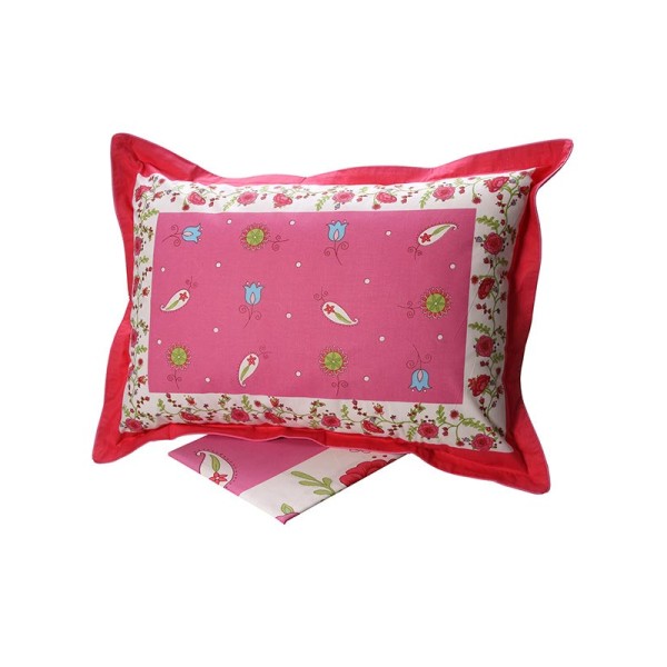 Σετ Σεντόνια Cotton Feelings εμπριμέ 4675 Pink Μονό (160x260)