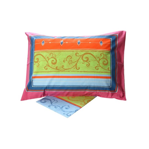 Σετ Σεντόνια Cotton Feelings εμπριμέ 9804 Pink Μονό (160x260)