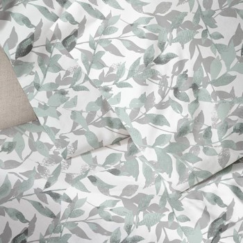 Σετ Σεντόνια Menta Εμπριμέ 050 Grey Μονο (160x250)