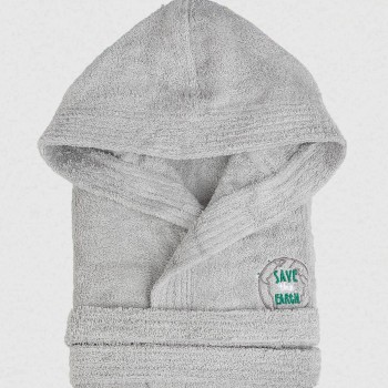 Μπουρνούζι Παιδικό Eco Grey Ηλικία 12-14