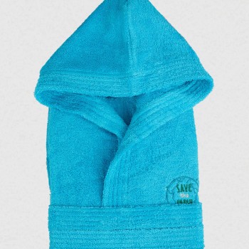 Μπουρνούζι Παιδικό Eco Turquoise Ηλικία 10-12