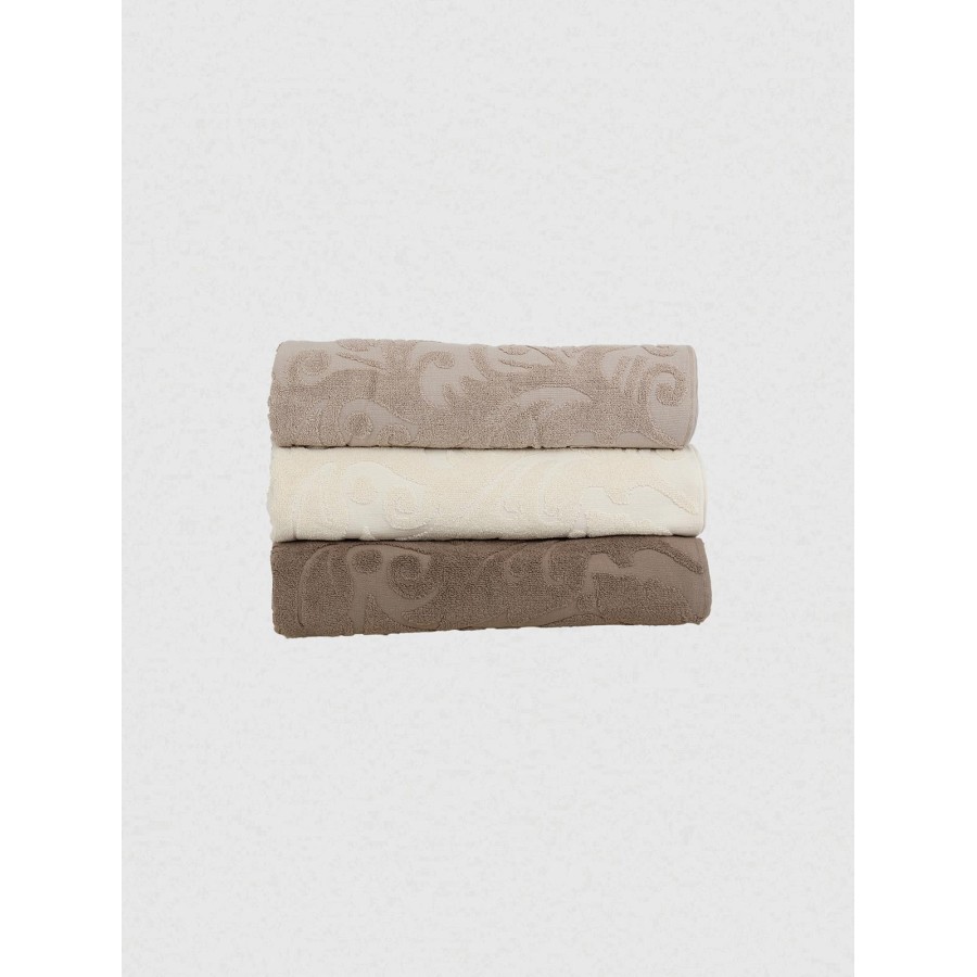 Πετσέτα Κρόσι 1 Beige Μπάνιου (80x150)