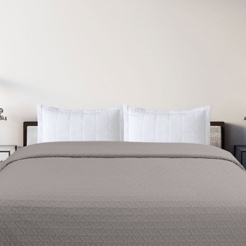 Κουβερλί Solar Light Grey Μονό (160x220)