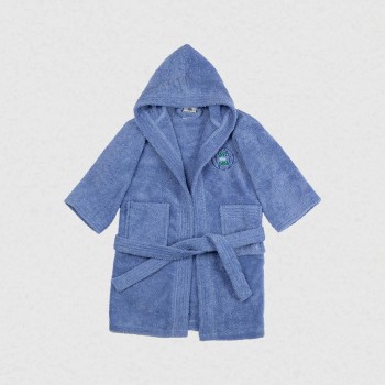 Μπουρνούζι Παιδικό Eco Blue Ηλικία 10-12