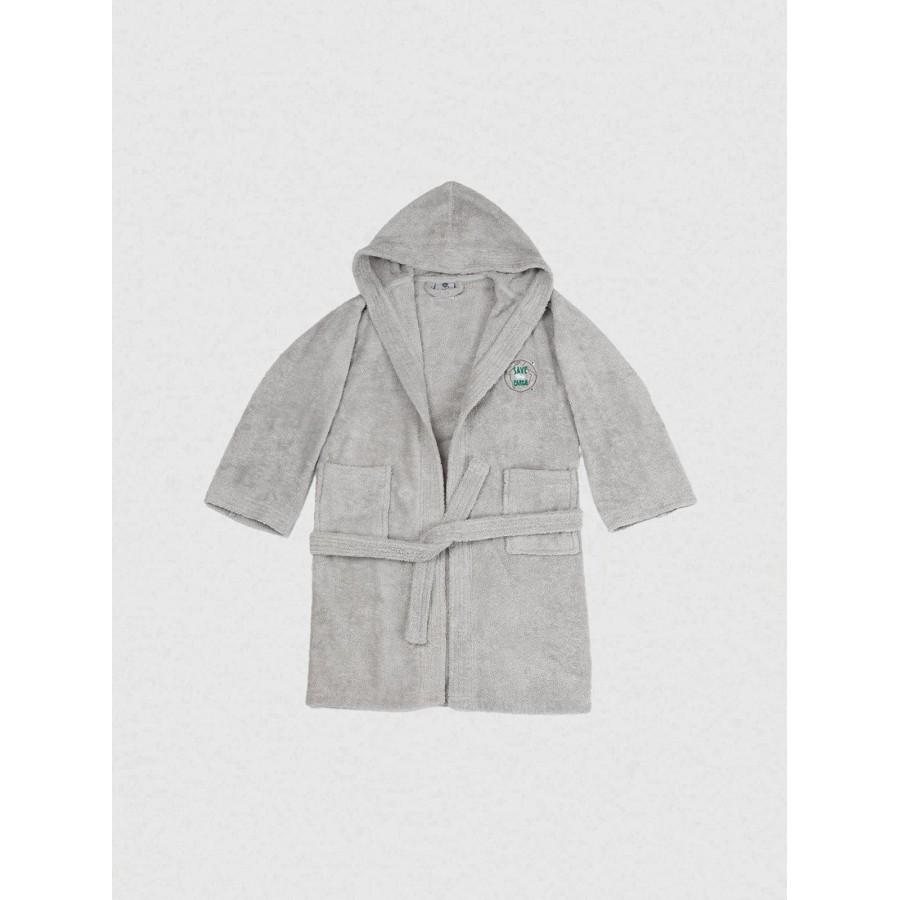 Μπουρνούζι Παιδικό Eco Grey Ηλικία 10-12