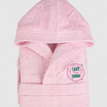 Μπουρνούζι Παιδικό Eco Pink Ηλικία 2-4