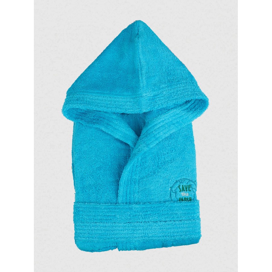 Μπουρνούζι Παιδικό Eco Turquoise Ηλικία 2-4