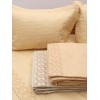 Κουβερλί Percale κεντητό Cream Υπέρδιπλο (220x240)