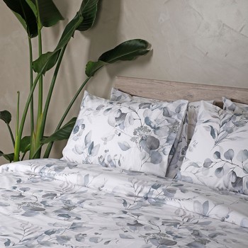 Σετ Σεντόνια Cotton Feelings 932 Grey Μονό με λάστιχο(105x205+30)