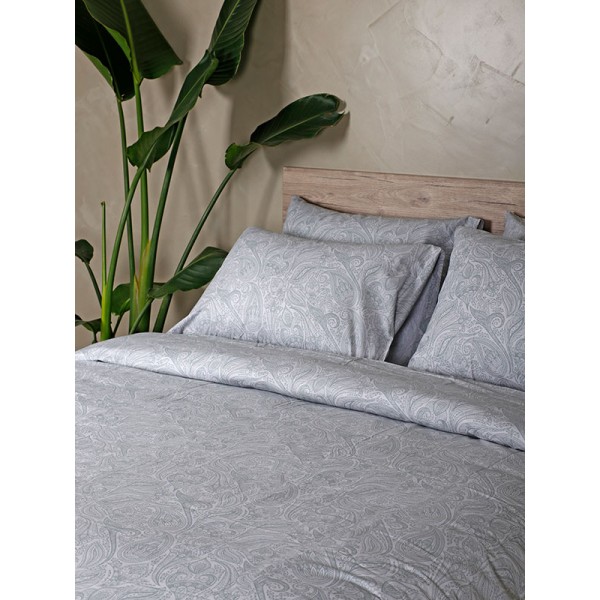 Παπλωματοθήκη Cotton Feelings 2040 Grey Υπέρδιπλη (230x250)