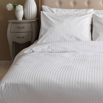 Παπλωματοθήκη Satin Stripes Υπέρδιπλη (230x250)