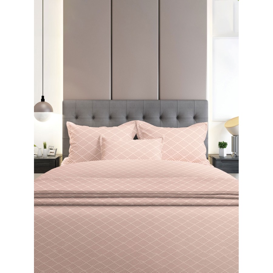 Σετ Σεντόνια Flannel 2048 Pink Μονό με λάστιχο(105x205+30)