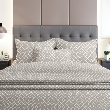 Σετ Σεντόνια Flannel 530 Grey Μονό (160x260)