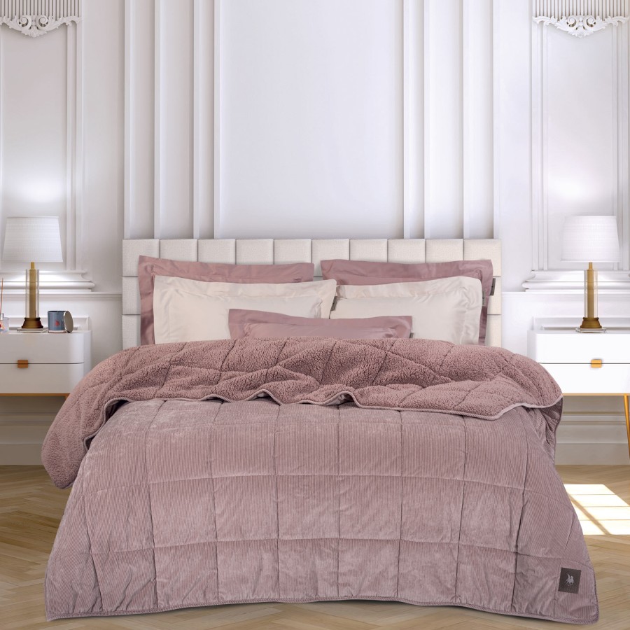 GREENWICH POLO CLUB ΚΟΥΒΕΡΤΟΠΑΠΛΩΜΑ ΥΠΕΡΔΙΠΛΟ SHERPA 3479 NUDE