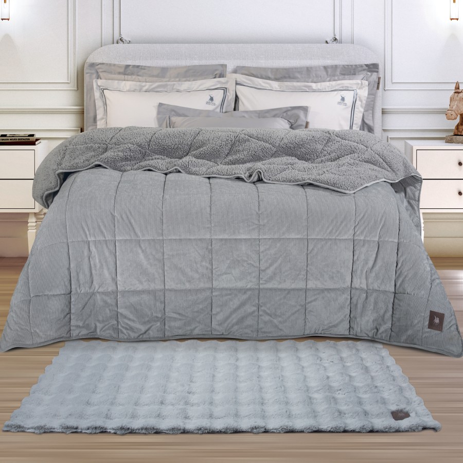 GREENWICH POLO CLUB ΧΑΛΙ 75X200 FAUX FUR 3112 GREY