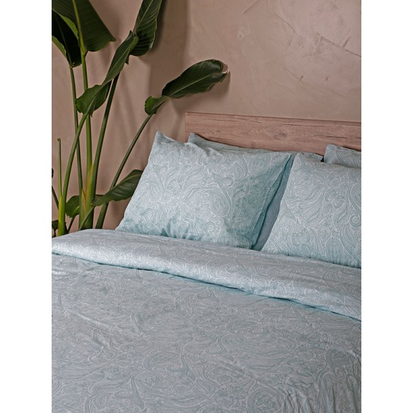 Παπλωματοθήκη Cotton Feelings 2040 Aqua Υπέρδιπλη (230x250)