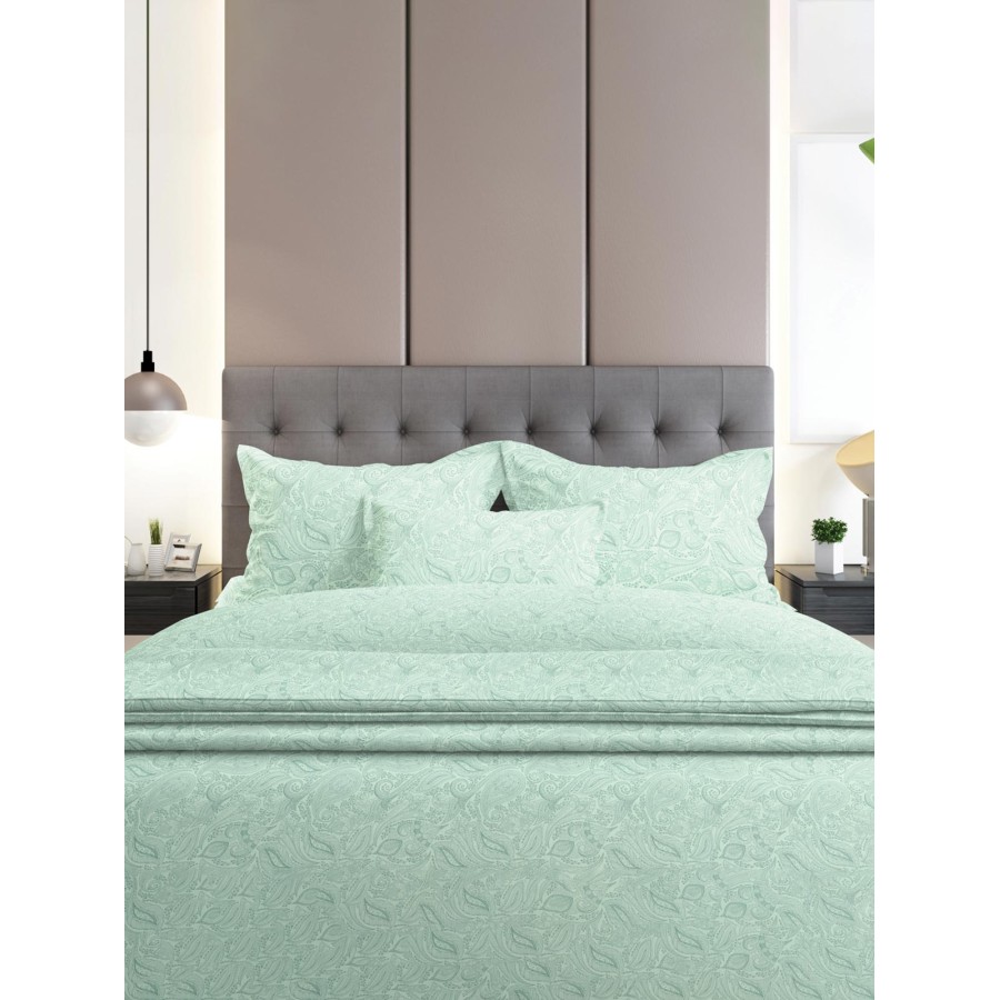 Σετ Σεντόνια Flannel 2040 Aqua Διπλό με λάστιχο (150x205+30)