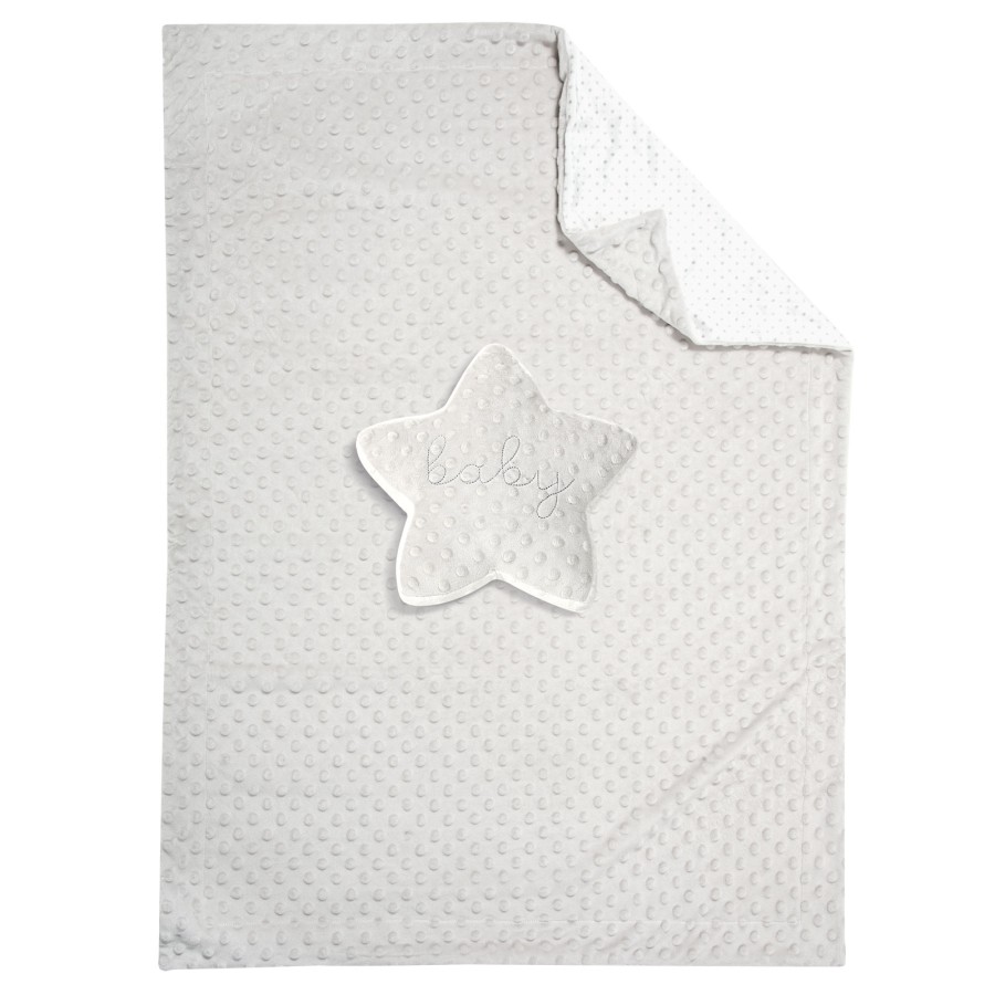 GREENWICH POLO CLUB ΚΟΥΒΕΡΤΑ FLEECE 75X100 ΒΑΒΥ 8846 GREY, WHITE