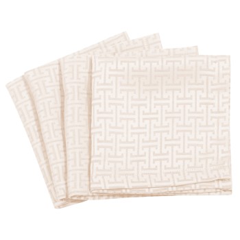 GREENWICH POLO CLUB ΣΕΤ ΠΕΤΣΕΤΕΣ ΦΑΓΗΤΟΥ 40Χ40 3009 IVORY