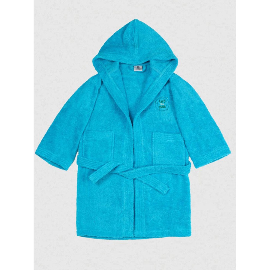 Μπουρνούζι Παιδικό Eco Turquoise Ηλικία 10-12