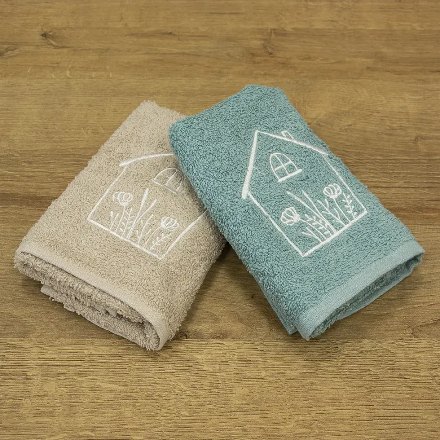 LINO ΣΕΤ ΠΕΤΣΕΤΕΣ REFUGIO BEIGE-MINT 2ΤΜΧ