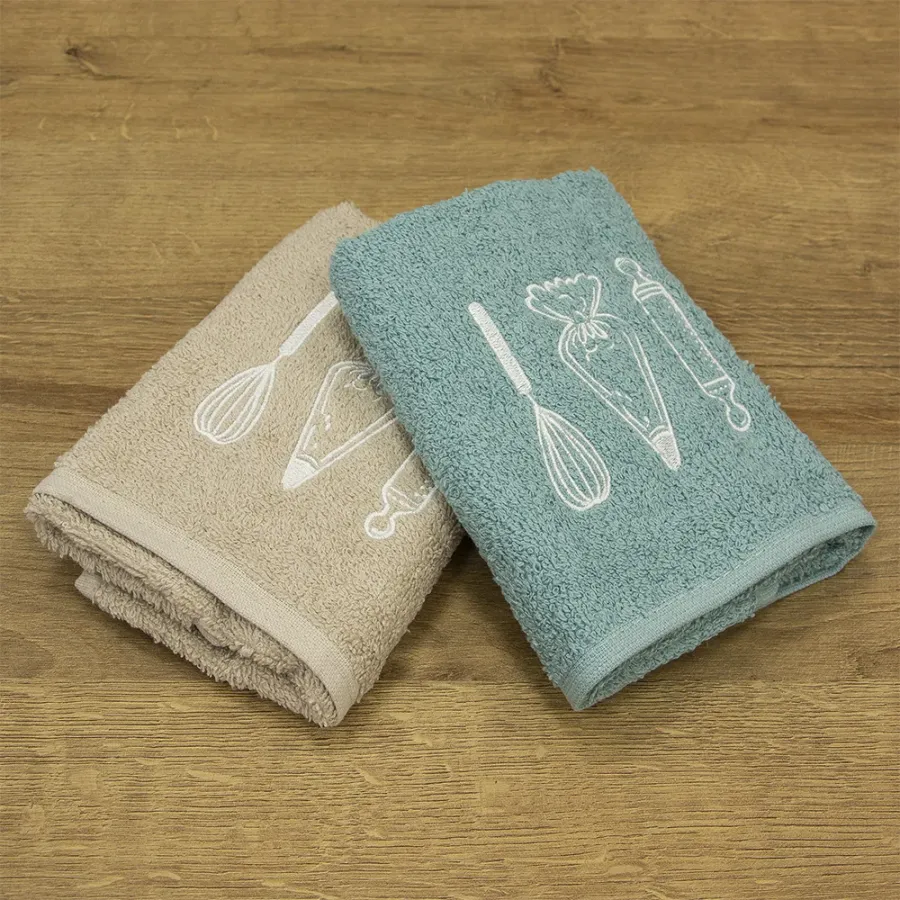 LINO ΣΕΤ ΠΕΤΣΕΤΕΣ MESTOLO BEIGE-MINT 2ΤΜΧ