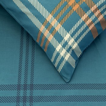 Kocoon Home Σετ Παπλωματοθήκη Μονή - Nolan Blue    (1 x 165x245   50x72)