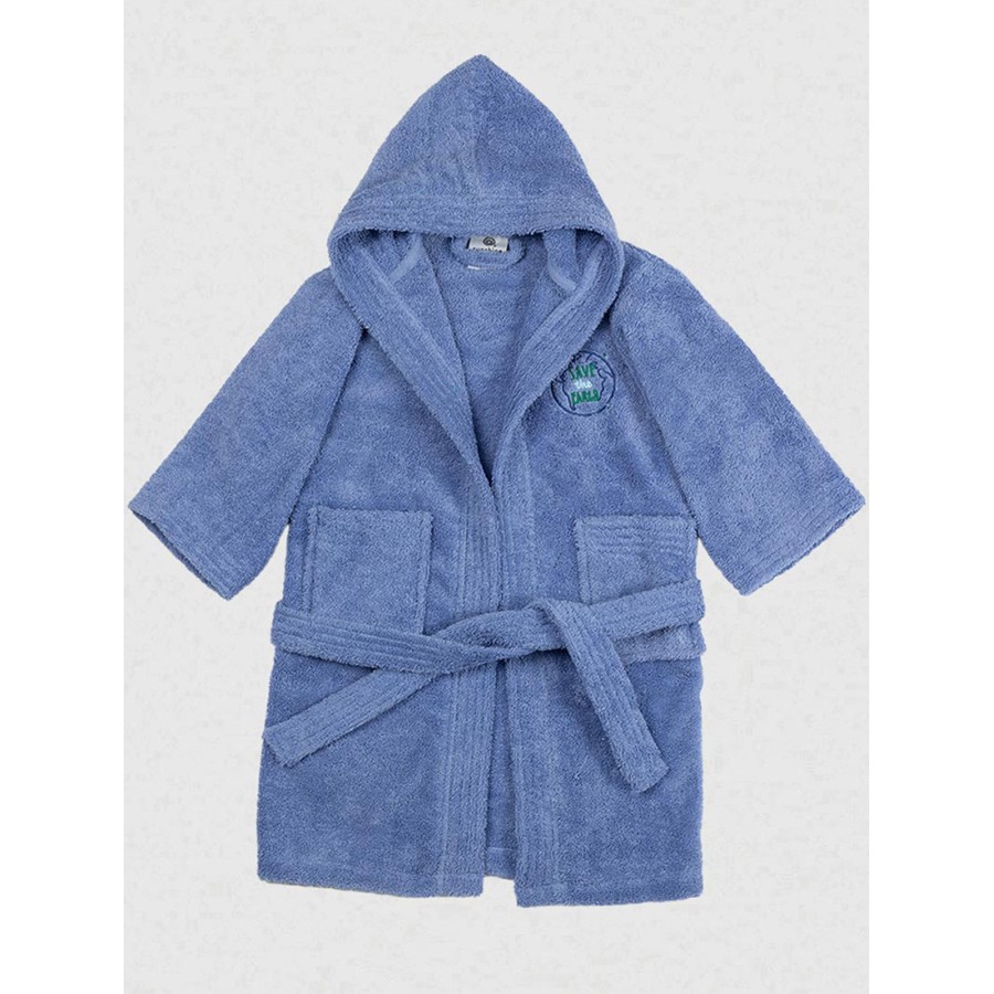 Μπουρνούζι Παιδικό Eco Blue Ηλικία 4-6