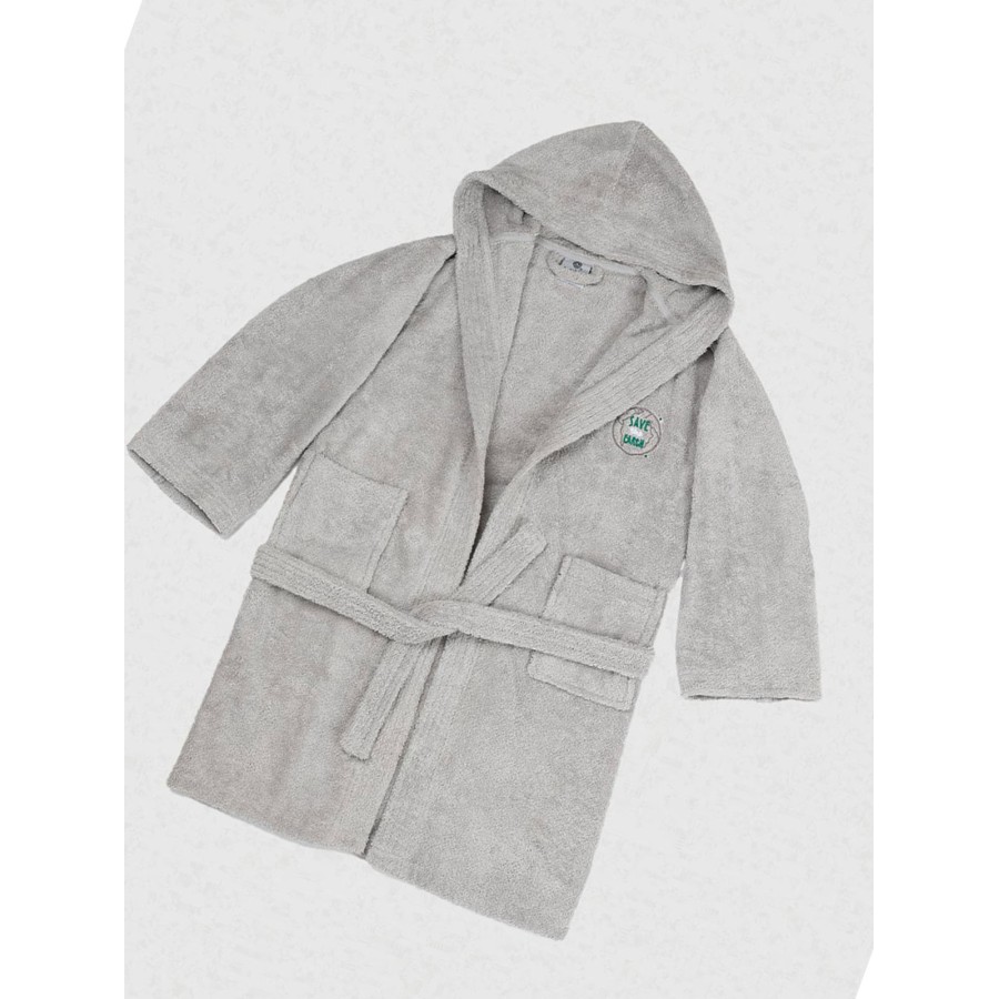 Μπουρνούζι Παιδικό Eco Grey Ηλικία 12-14