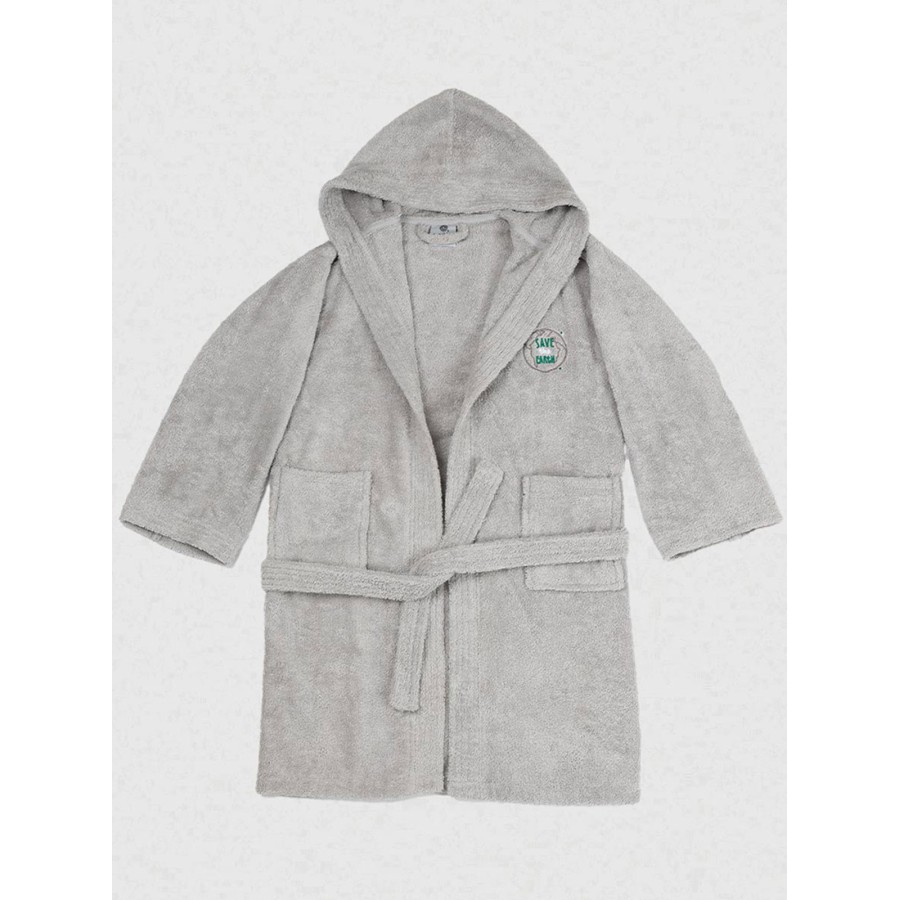 Μπουρνούζι Παιδικό Eco Grey Ηλικία 4-6