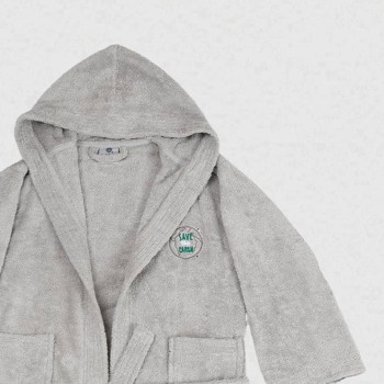 Μπουρνούζι Παιδικό Eco Grey Ηλικία 6-8