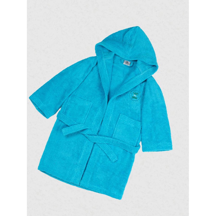 Μπουρνούζι Παιδικό Eco Turquoise Ηλικία 12-14