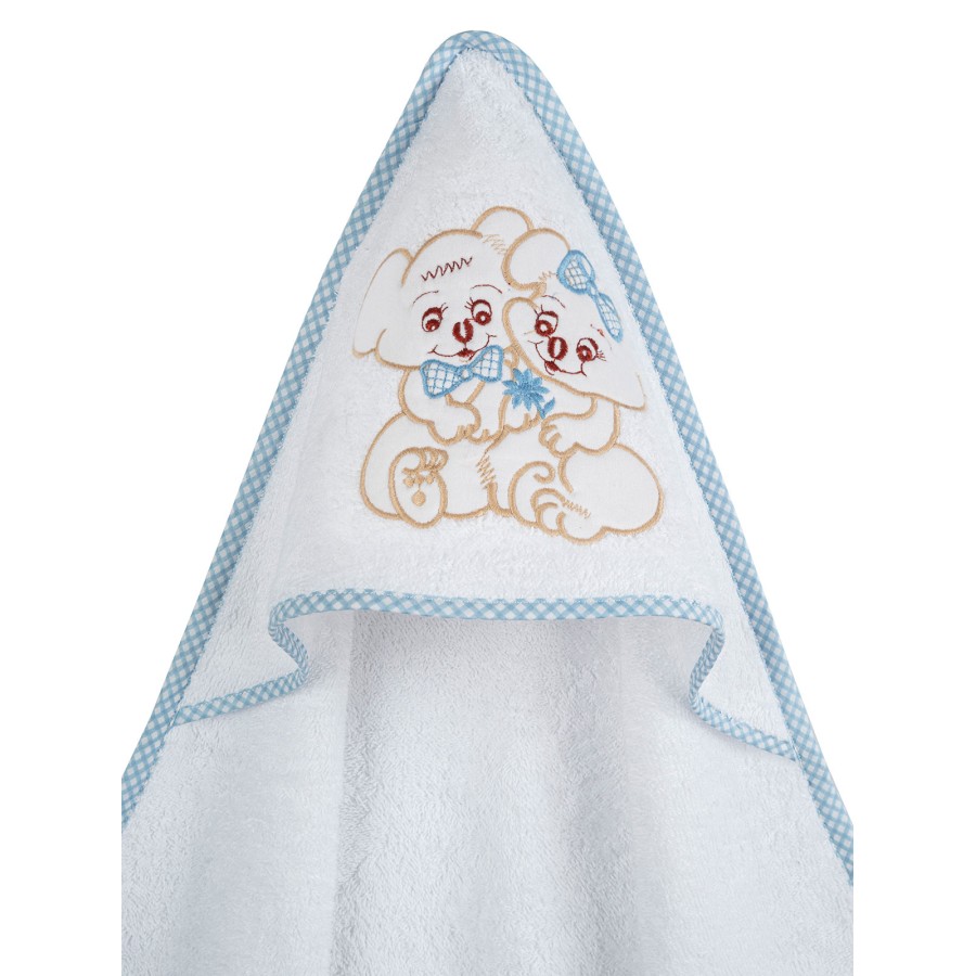 Κάπα κεντητή Couple 06 Blue 75x75