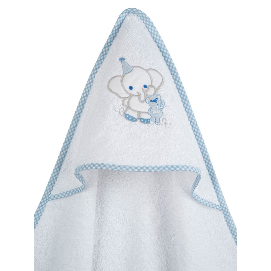 Κάπα κεντητή Elephant Blue 75x75