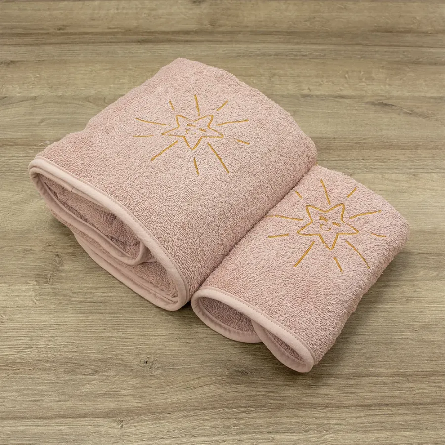 LINO ΣΕΤ ΠΕΤΣΕΤΕΣ SMILEY SUN PINK 2ΤΜΧ