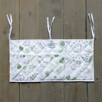 Nima Bebe Βρεφική θήκη οργάνωσης 60x30 - Baby T-Rex Λευκό, Πράσινο