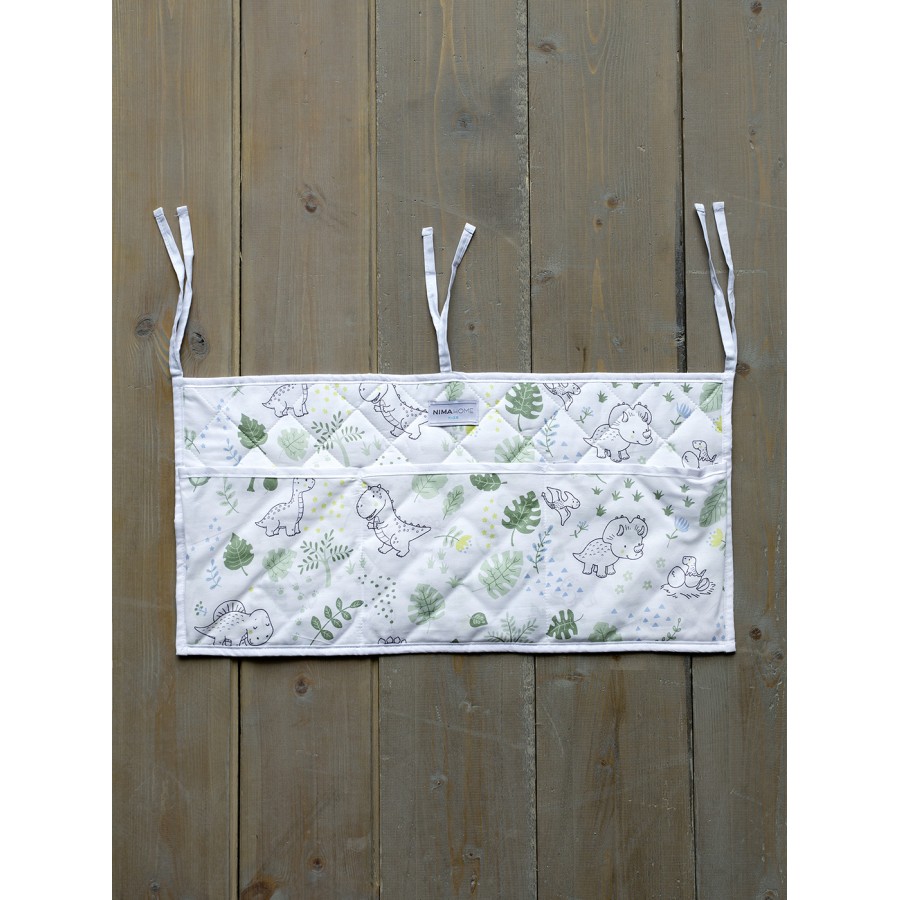 Nima Bebe Βρεφική θήκη οργάνωσης 60x30 - Baby T-Rex Λευκό, Πράσινο