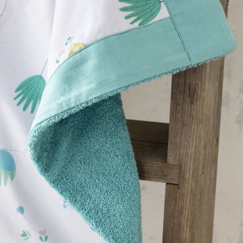 Nima Bebe Πετσέτα Θαλάσσης 75x75 - Chirpy Μπλε, Κίτρινο