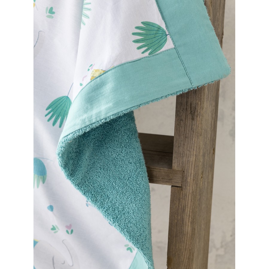 Nima Bebe Πετσέτα Θαλάσσης 75x75 - Chirpy Μπλε, Κίτρινο