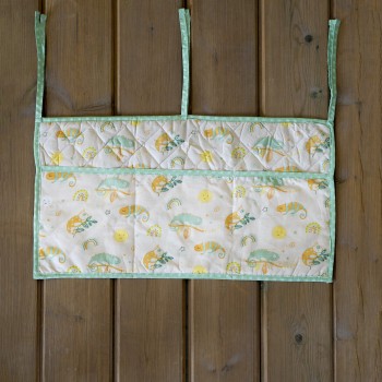 Nima Bebe Βρεφική θήκη οργάνωσης 60x30 - Cute Chameleon Μπεζ, Πράσινο