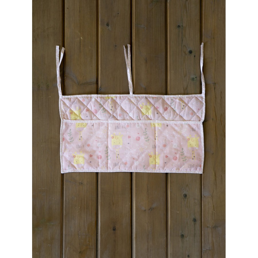 Nima Bebe Βρεφική θήκη οργάνωσης 60x30 - Giraffe Love Ροζ