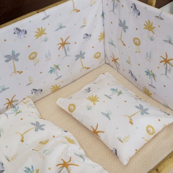 Nima Bebe Κουβερλί Κούνιας - Baloo Μπεζ, Γκρι   100x140