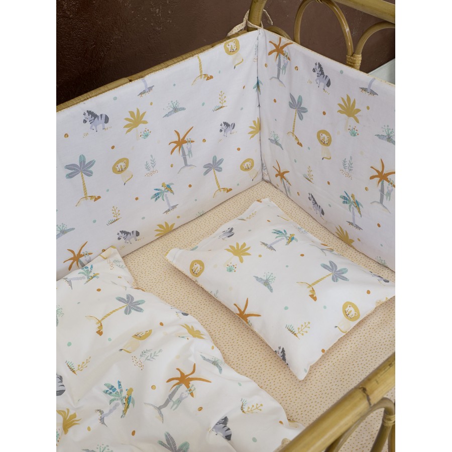 Nima Bebe Κουβερλί Κούνιας - Baloo Μπεζ, Γκρι   100x140